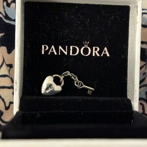 Lock and key Pandora charm